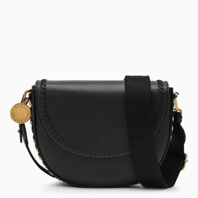 Shop Stella Mccartney Black Faux Leather Shoulder Handbag For Women With Magnetic Closure And Adjustable Strap