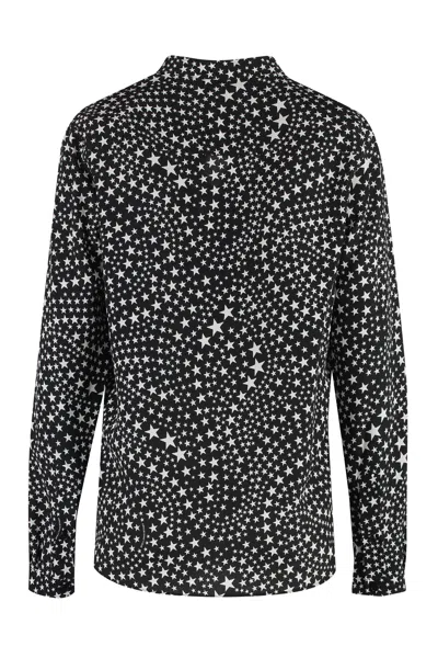 Stella Mccartney Star-print Blouse In Black