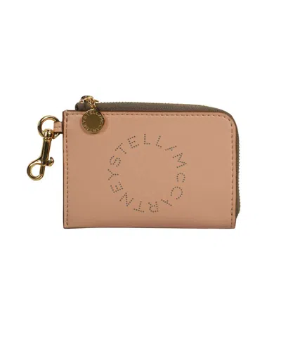 Shop Stella Mccartney Luxurious Card Holder With Logo And Multiple Slots In Mixed Colors For Women In Multicolor