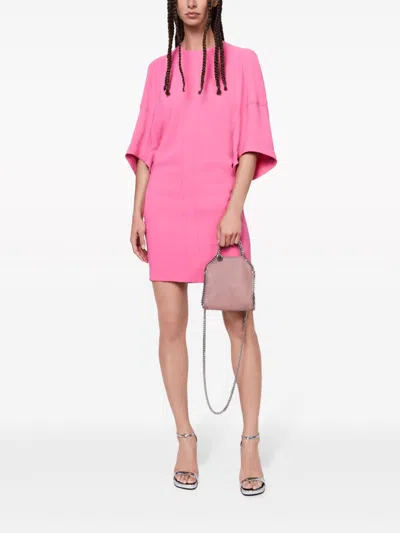 Shop Stella Mccartney Luxurious Silk Blend T-shirt Dress In Eye-catching Pink For Fashion-forward Women In Purple