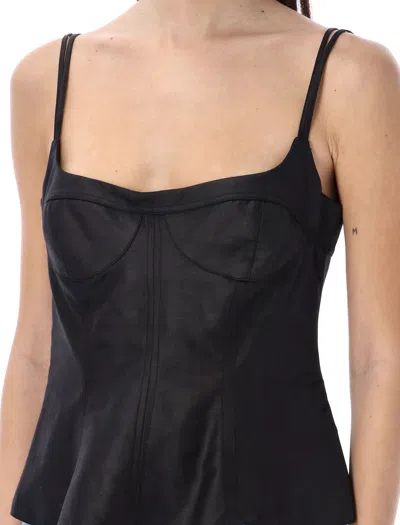 Shop Stella Mccartney Sleek And Stylish Black Peplum Top For Women