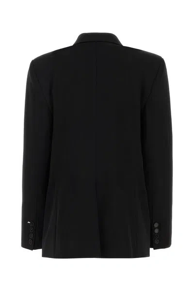 Shop Stella Mccartney Stylish Eco-friendly Wool Black Blazer For Women
