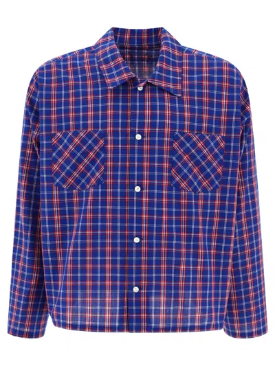 Shop Stockholm Surfboard Club Check Shirt In Navy