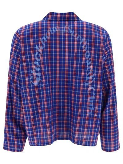 Shop Stockholm Surfboard Club Check Shirt In Navy