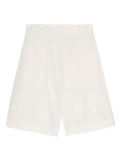 Shop Studio Nicholson Beige Cotton Shorts In White