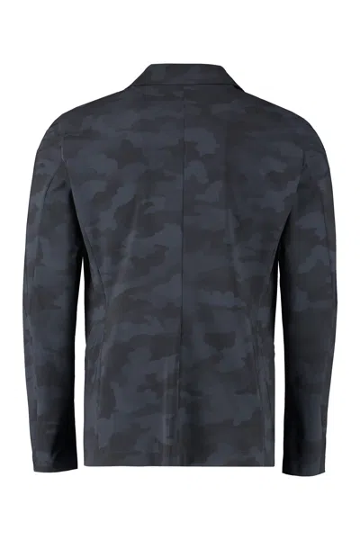 Shop The (alphabet) Men's Camouflage Single-breasted Jacket In Multicolor