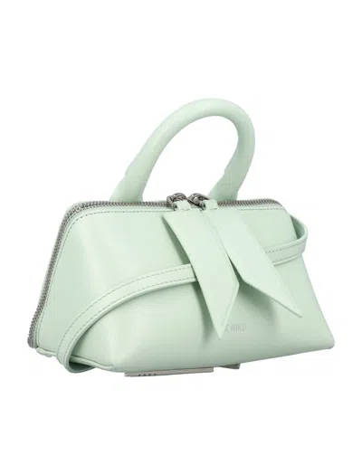 Shop Attico Friday Mini Handbag In Acquamarina In Aqua