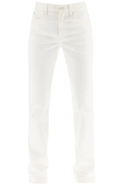Shop Attico Girlfriend Slim-fit White Straight-leg Jeans For Women