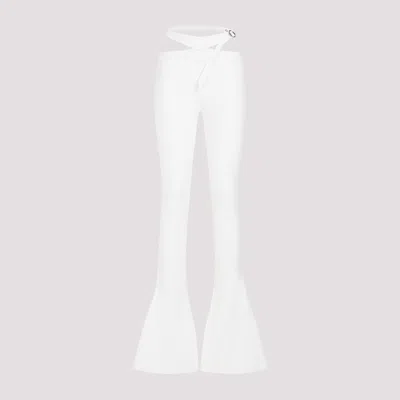 Shop Attico White High-waisted Pants For Women | Ss24 Collection