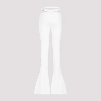 Shop Attico White High-waisted Pants For Women | Ss24 Collection