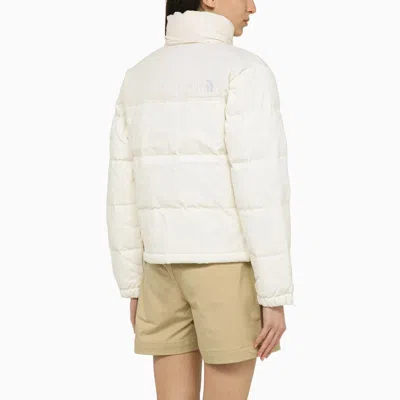 Shop The North Face White Nylon Down Jacket With Logo