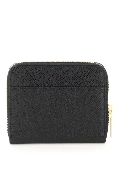Shop Thom Browne Classic Black Zip Around Wallet For Women