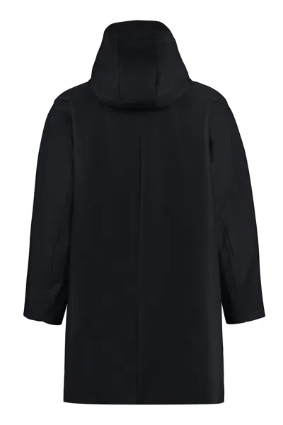 Thom Browne T-dart Gabardine Parka In Blue