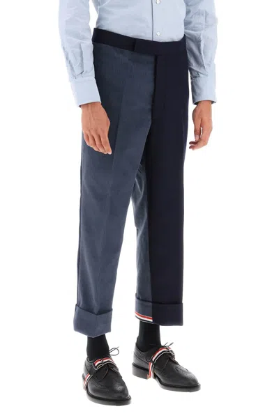 Shop Thom Browne Stylish Funmix Shetland Trousers For Men In Multicolor