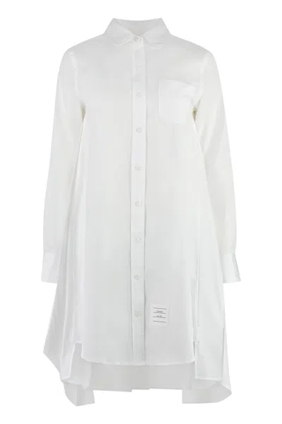 Thom Browne Women's Cotton Shirtdress In White