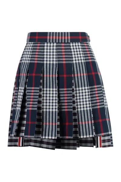 Shop Thom Browne Women's Checkered Mini Skirt In Multicolor