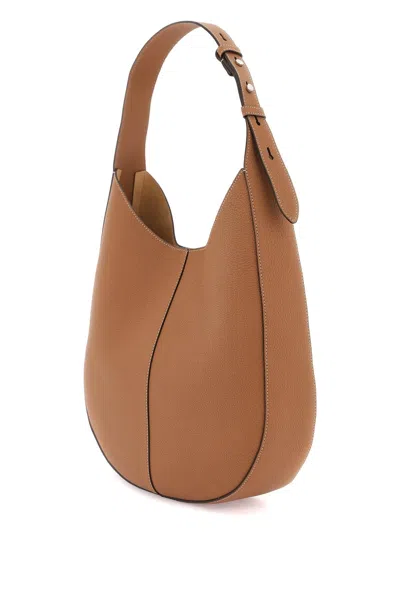 Shop Tod's Sophisticated Grained Leather Hobo Handbag For Women In Brown