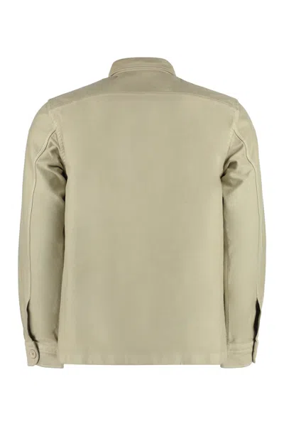 Shop Tom Ford Beige Cotton Overshirt For Men