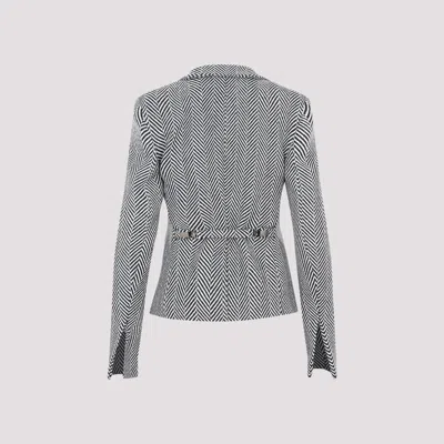 Shop Tom Ford Chevron Fitted Jacket For Women In Black