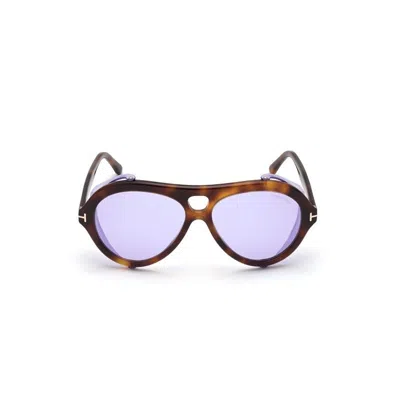 Shop Tom Ford Blonde Havana Sunglasses For Men | Stylish And Timeless Eyewear In Brown