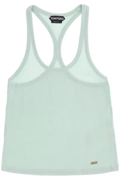 Shop Tom Ford Green Racerback Tank Top For Women