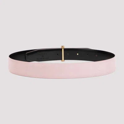 Shop Tom Ford Luxurious 100% Leather Belt In Pink & Purple For Women