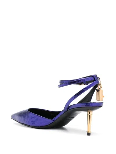 Shop Tom Ford Purple Leather Pointed-toe Pumps For Women