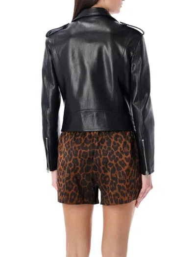 Shop Tom Ford Stylish Black Biker Leather For Women In Ss24