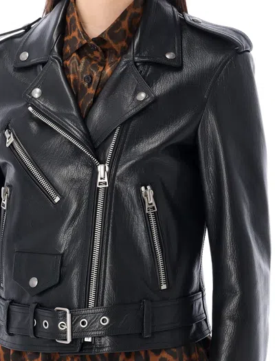 Shop Tom Ford Stylish Black Biker Leather For Women In Ss24