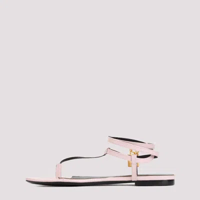 Shop Tom Ford Women's Nude & Neutrals Flat Sandals For Ss24 In Beige