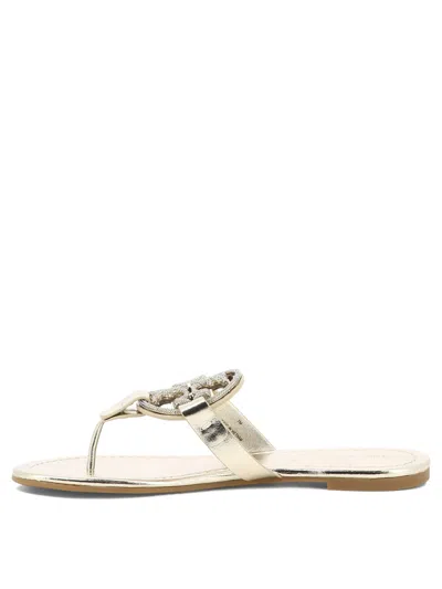 Shop Tory Burch Trendy Gold Sandals For Women