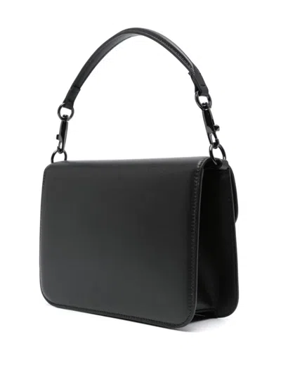 Shop Valentino Stylish Black Calfskin Shoulder Handbag For Women