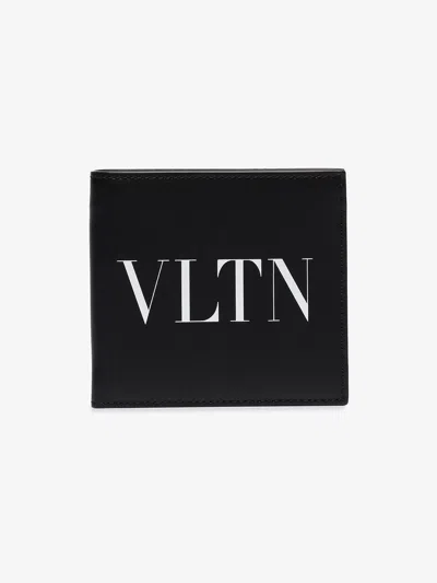 Shop Valentino Black Vltn Billfold Wallet For Men