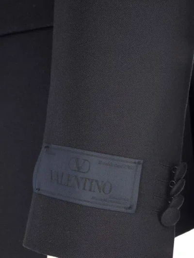 Valentino Sophisticated Wool Blend Jacket In Blue