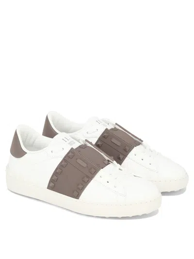 Shop Valentino Men's Lace-up Rockstud Untitled Sneakers In White For Ss24