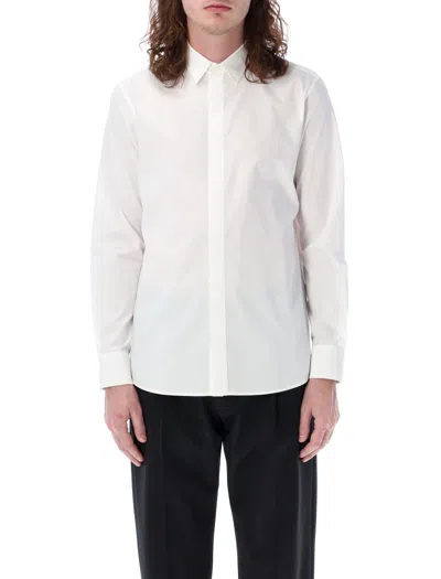 Shop Valentino Men's Pointed Collar Dress Shirt In White For Ss24