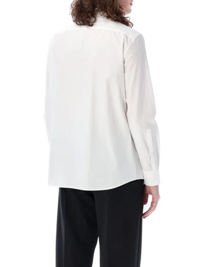 Shop Valentino Men's Pointed Collar Dress Shirt In White For Ss24