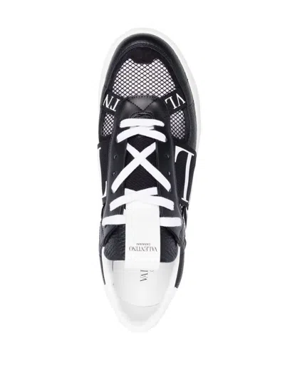 Shop Valentino Men's White Panelled Sneakers