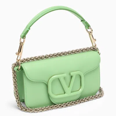Shop Valentino Mint Green Leather Shoulder Handbag