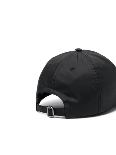 Shop Valentino Vlogo Signature Cotton Baseball Cap In Black