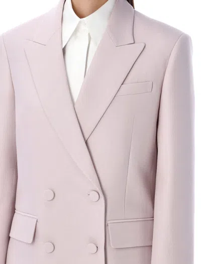 Shop Valentino Double Breasted Blazer In Nemo_rose For Ss24