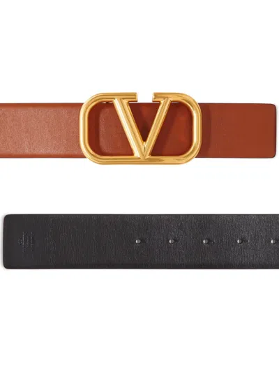 Shop Valentino Stylish Reversible Belt For Women In Black