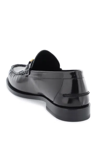 Shop Versace Black Medusa '95 Loafers For Men