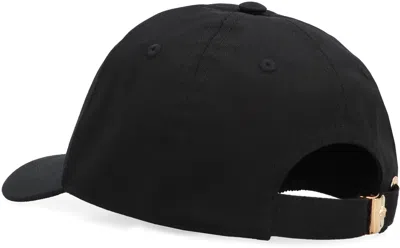 Shop Versace Versatile Black Baseball Cap With Sun Visor And Adjustable Size For Men