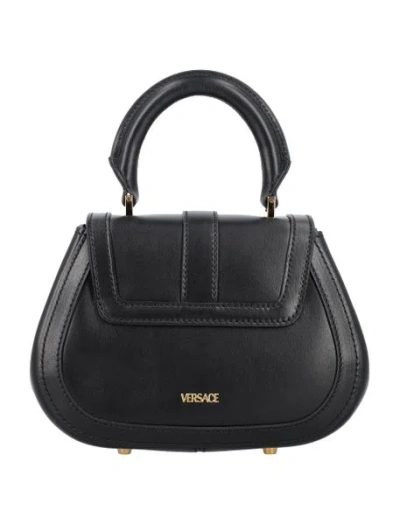 Shop Versace Greek Goddess Tote Handbag In Black