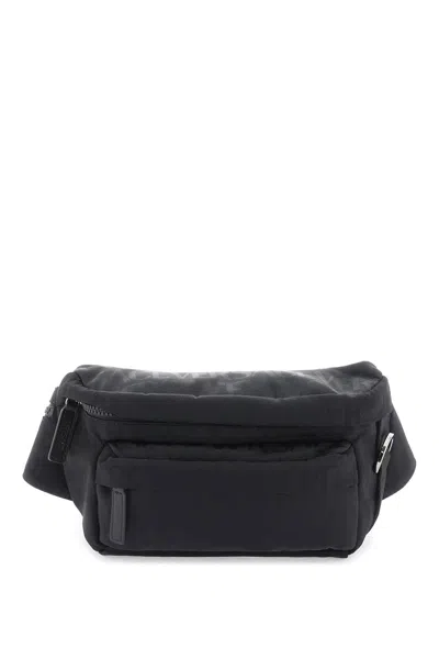 Shop Versace Sleek And Sophisticated Black Belt Bag For Men