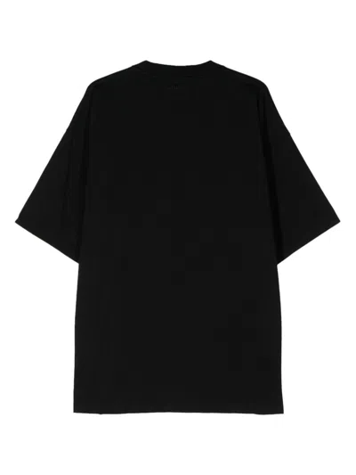 Shop Vetements Logo Cotton T-shirt With Drop Shoulder For Women In Black