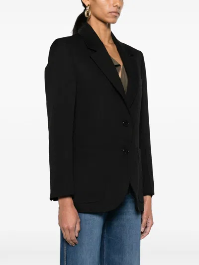 Shop Victoria Beckham Stylish Black Single-breasted Jacket For Women