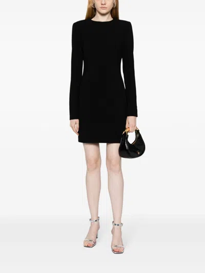 Shop Victoria Beckham Women's Fitted Black Mini Dress For Ss24