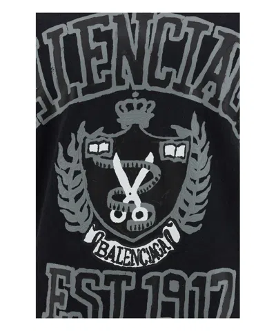 Shop Balenciaga Vintage  Est.1917 T-shirt In Black For Men (ss24)
